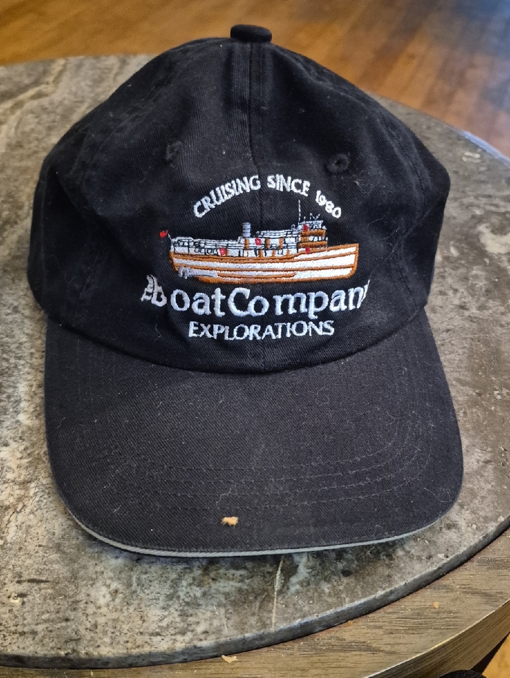 Port Authority Black Boat Company Embroidered Baseball Cap